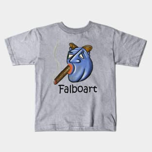 Blue Cigar Man Kids T-Shirt